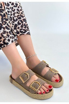 İces Vizyon Nubuk Terlik