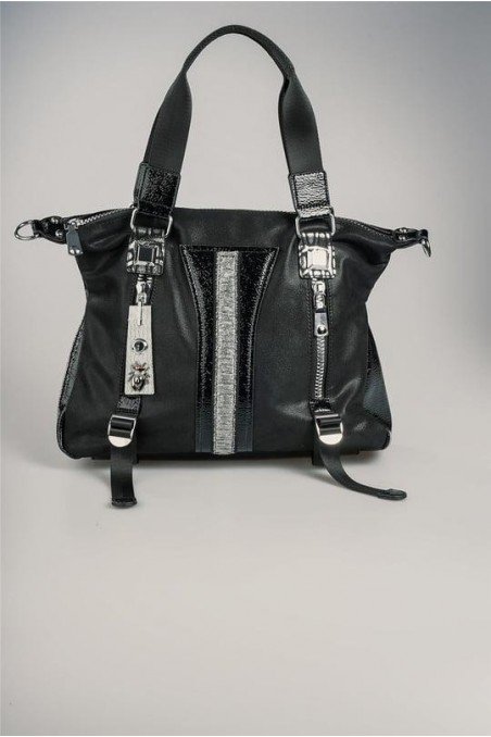 Toja Siyah Cilt Kol Ve Omuz Çantası