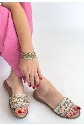 Gonne Renkli Hasır Dokuma Terlik