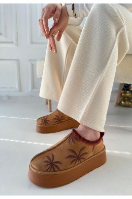 Kadın Bot Taba Süet Kısa Bot Rahat Taban Günlük Kullanım