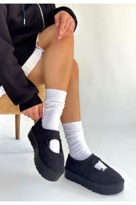 Carren Siyah Süet Bot