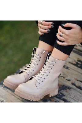 Bria Nude Cilt Bağcıklı Bot