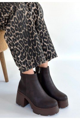 Belay Acı Kahve Nubuk Topuklu Bot