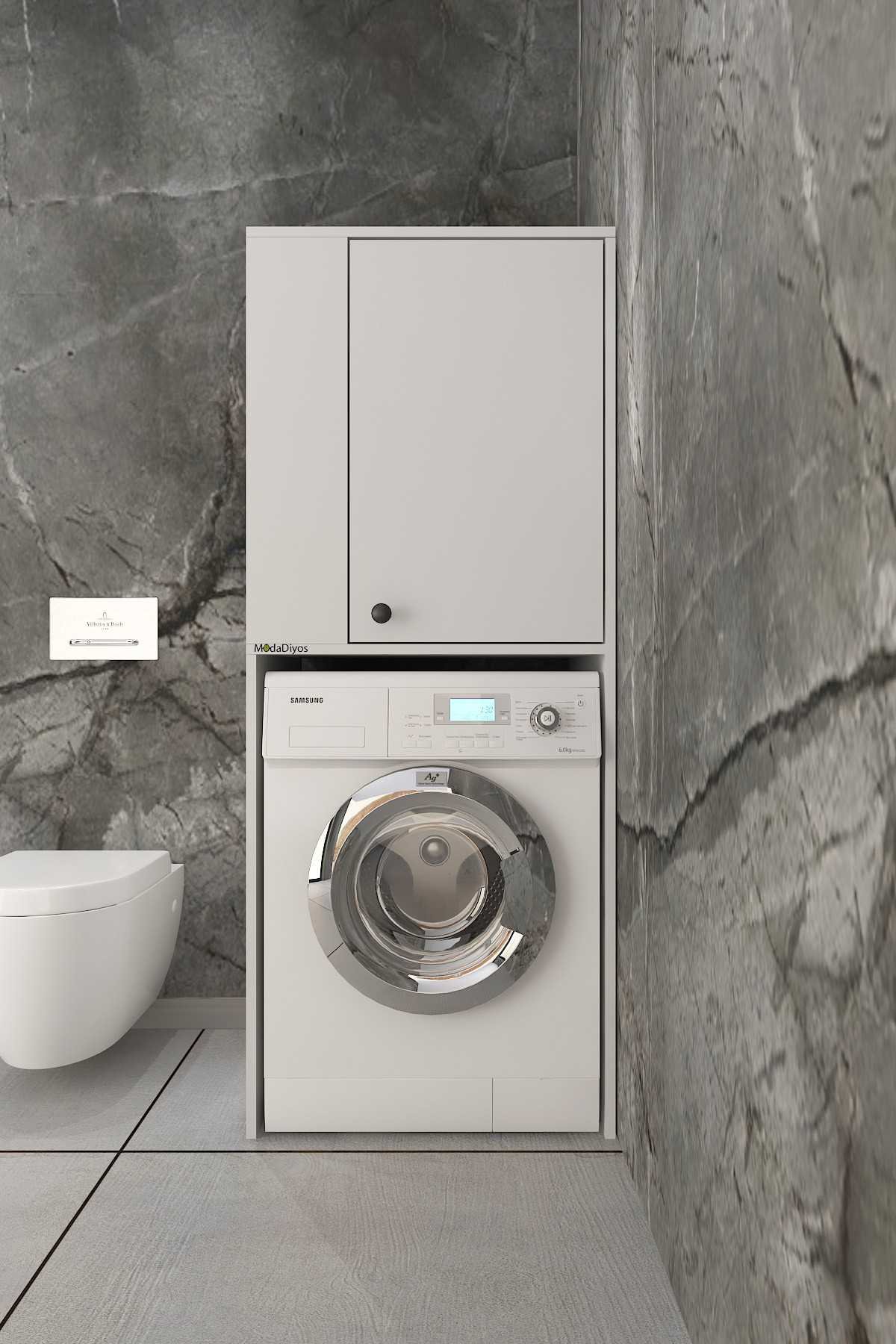 Sonmode Çamaşır Makinesi Dolabı Düzenleyici Dolap