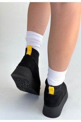 Cuen Siyah Süet Bot