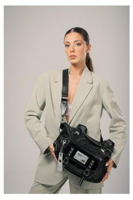 Wawin Siyah Cilt Omuz Çantası