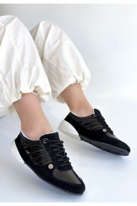 Jawen Siyah Nubuk Spor Ayakkabı