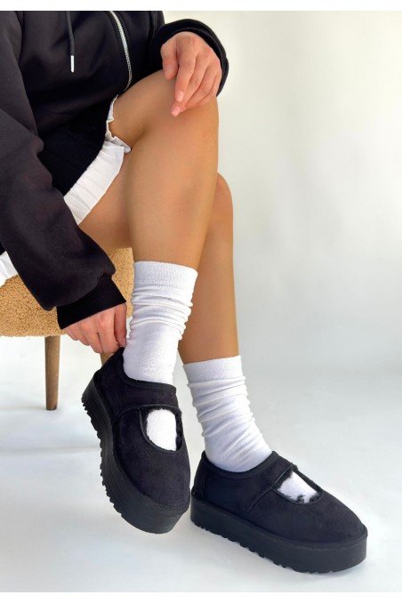 Carren Siyah Süet Bot