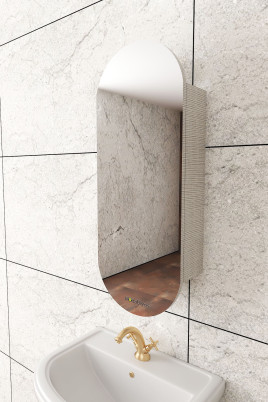 Elise Lavabo Üstü Banyo Dolabı ( MDF ) Koton Vizon
