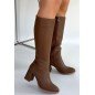 Morena Vizon Cilt BejTopuklu Çizme