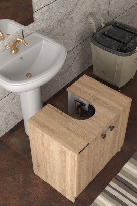 Modelisa Lavabo Altı Dolap, Banyo Dolabı - Mdf Ahşap