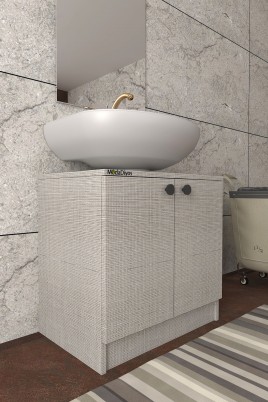 Modelisa Lavabo Altı Dolap, Banyo Dolabı - Mdf Koton Vizon