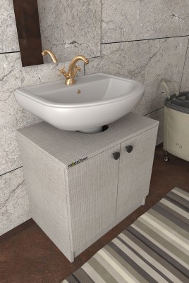 Modelisa Lavabo Altı Dolap, Banyo Dolabı - Mdf Koton Vizon