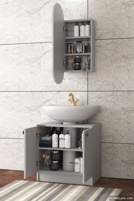 copy of Elisa Banyo Üst Dolap, Modelisa Lavabo Altı Dolap