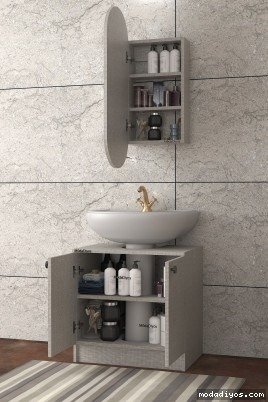 copy of Elisa Banyo Üst Dolap, Modelisa Lavabo Altı Dolap