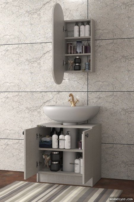 copy of Elisa Banyo Üst Dolap, Modelisa Lavabo Altı Dolap