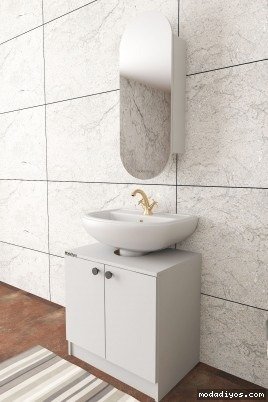 Elisa Banyo Üst Dolap, Modelisa Lavabo Altı Dolap Beyaz