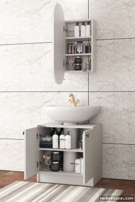 copy of Elisa Banyo Üst Dolap, Modelisa Lavabo Altı Dolap