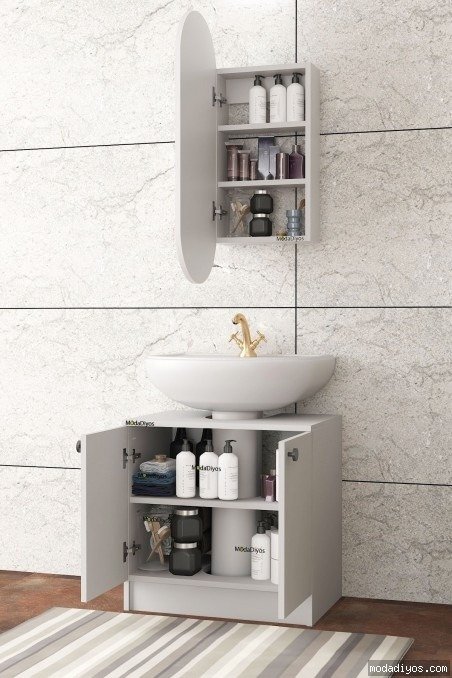 copy of Elisa Banyo Üst Dolap, Modelisa Lavabo Altı Dolap