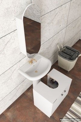 copy of Elisa Banyo Üst Dolap, Modelisa Lavabo Altı Dolap