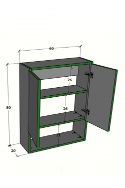 Duales Wc klozet Üstü Dolap