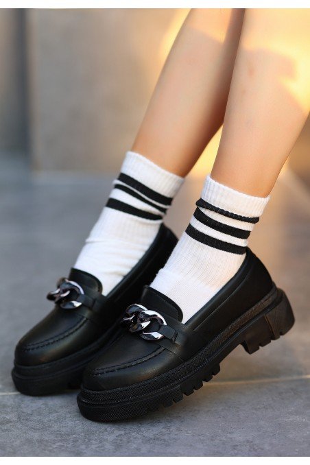 Biga Siyah Cilt Ayakkabı