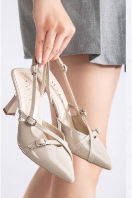 Tetti Bordo Rugan Topuklu Ayakkabı