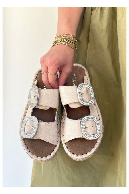 Hertas Bej Nubuk Tokalı Terlik