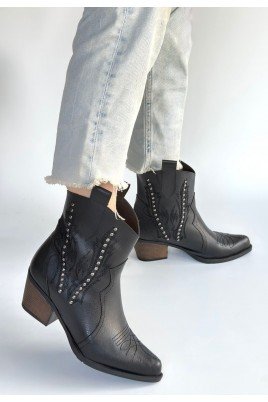 Matin Bej Cilt Topuklu Bot