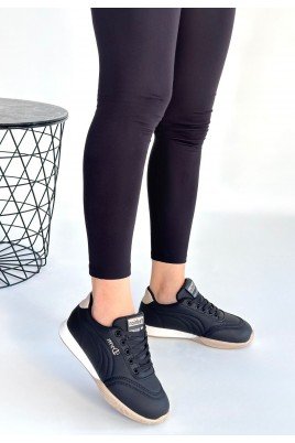 Tawen Bej Cilt Bağcıklı Spor Ayakkabı