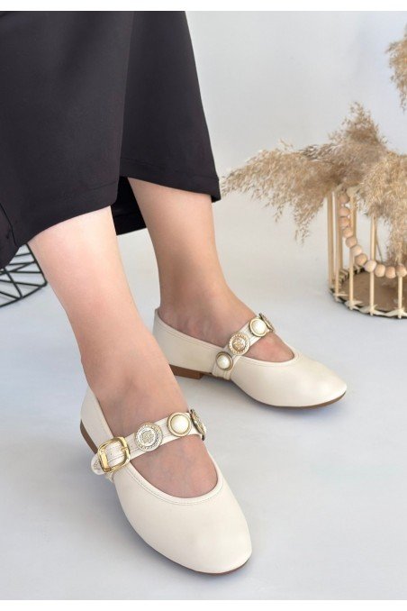 Atnis Siyah Cilt Babet Ayakkabı