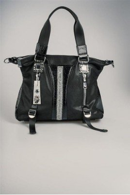 Toja Siyah Cilt Kol Ve Omuz Çantası