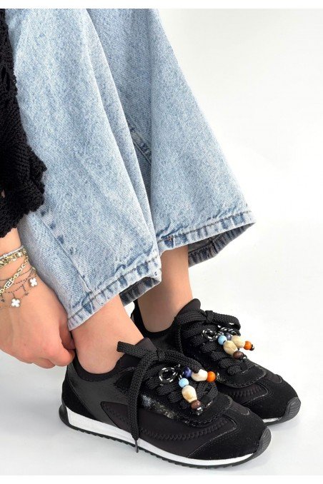 Riaf Bej Cilt Bağcıklı Spor Ayakkabı