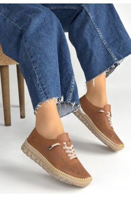 Merja Beyaz Deri Bağcıklı Spor Ayakkabı