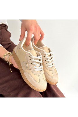 Lunga Beyaz Cilt Bağcıklı Spor Ayakkabı