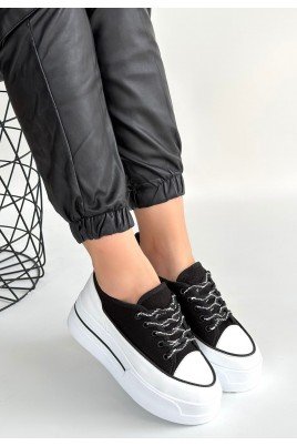 Dalen Gri Keten Bağcıklı Spor Ayakkabı