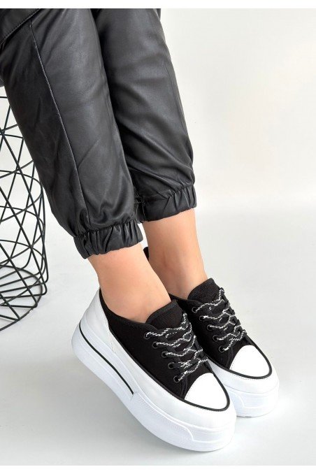 Dalen Beyaz Keten Bağcıklı Spor Ayakkabı