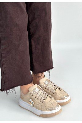 Ceans Kahverengi Süet Bağcıklı Spor Ayakkabı
