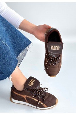 Dissa Bej Cilt Bağcıklı Paraşüt Detaylı Spor Ayakkabı