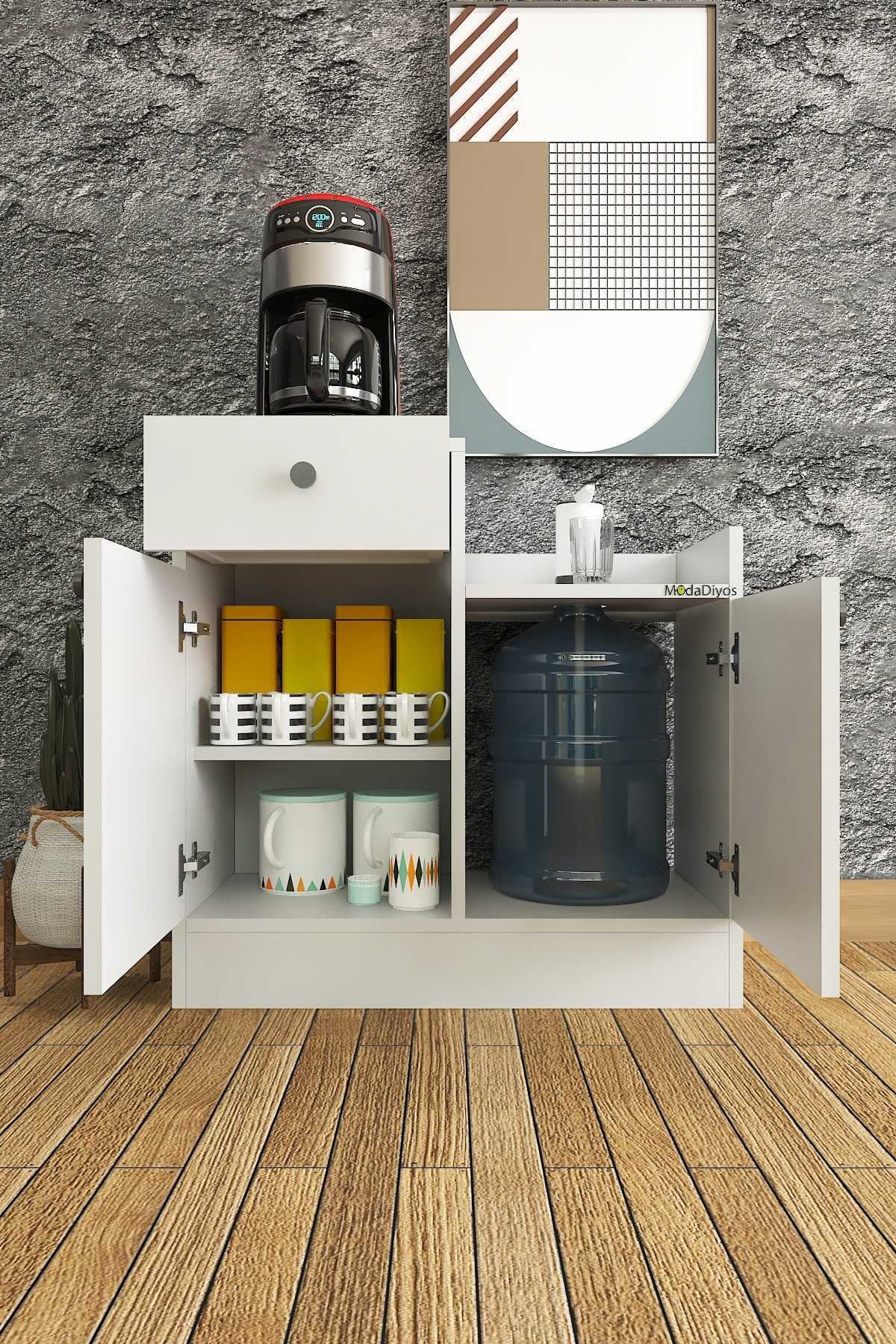 Lüxe Damacana Dolabı - Otomatik Damacana Su Pompası Uyumlu