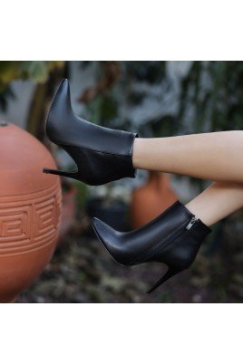 Blan Acı Kahve Süet Topuklu Bot