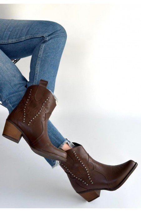 Matin Acı Kahve Cilt Topuklu Bot