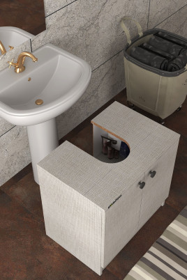 Modelisa Lavabo Altı Dolap, Banyo Dolabı Koton Vizon
