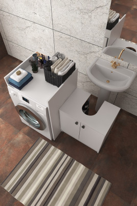 Modelisa Lavabo Altı Dolap, Banyo Çamaşır Makinesi Dolabı - Mdf