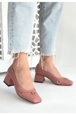 Cande Bej Rugan Topuklu Ayakkabı