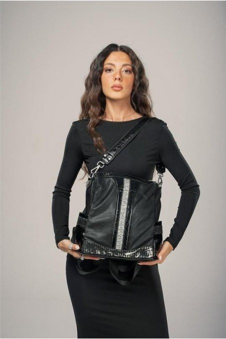 Ejya Siyah Cilt Kol Ve Omuz Çantası
