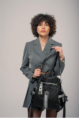 Cary Siyah Cilt Kol Ve Sırt Çantası