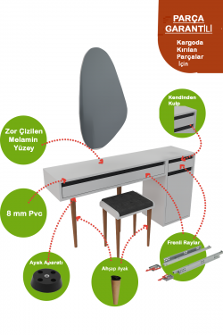 Deco Sanatsal Zarif Makyaj Masası