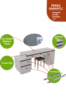 Compac Fonksiyonel Makyaj Masası