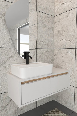 Ecas-4 Modern Banyo Dolabı